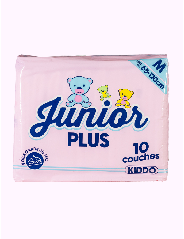 Kiddo junior plus roze / per pak a 10 stuks